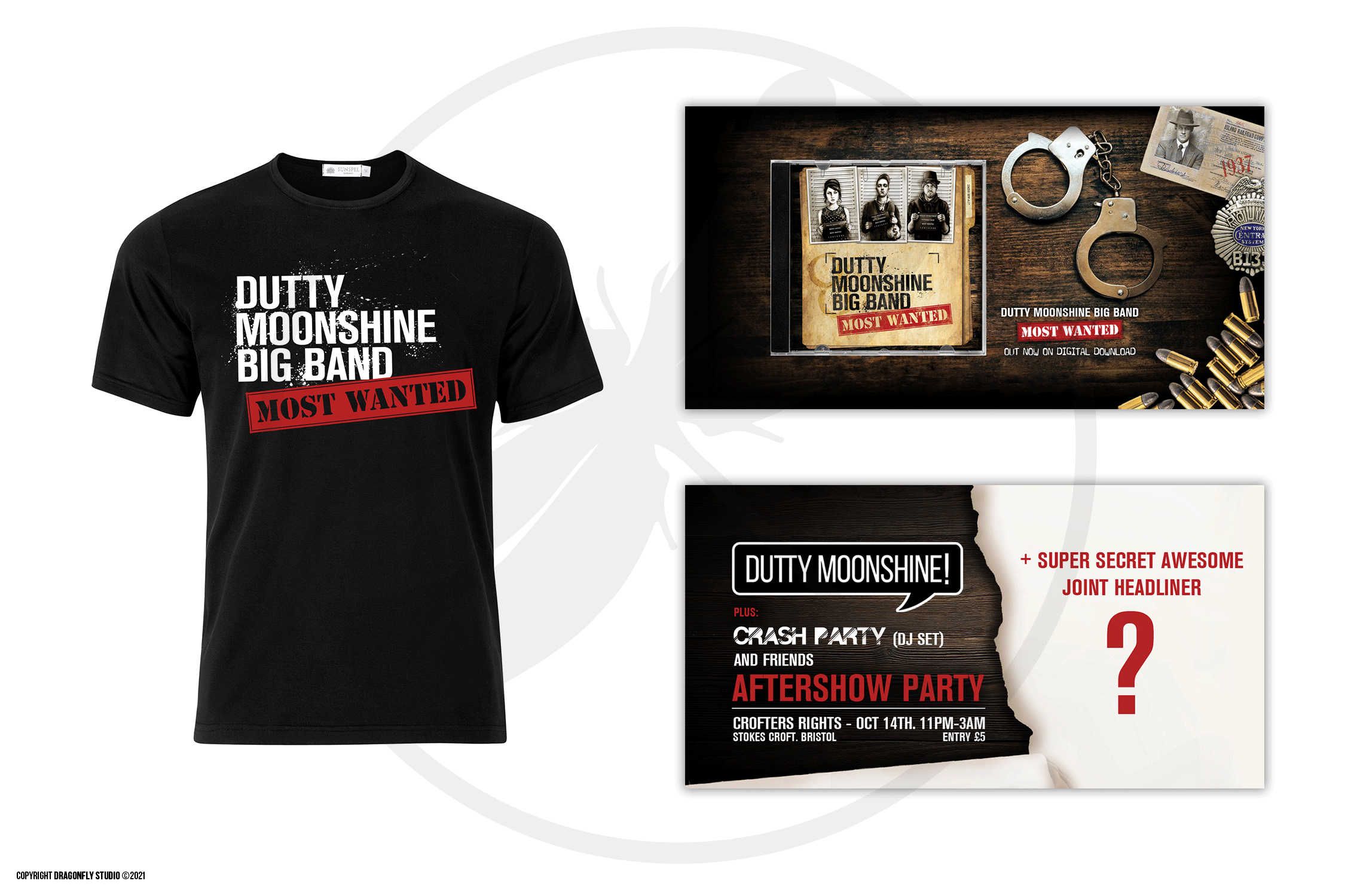 Dutty Moonshine Big Band - Most Wanted Promotional Material