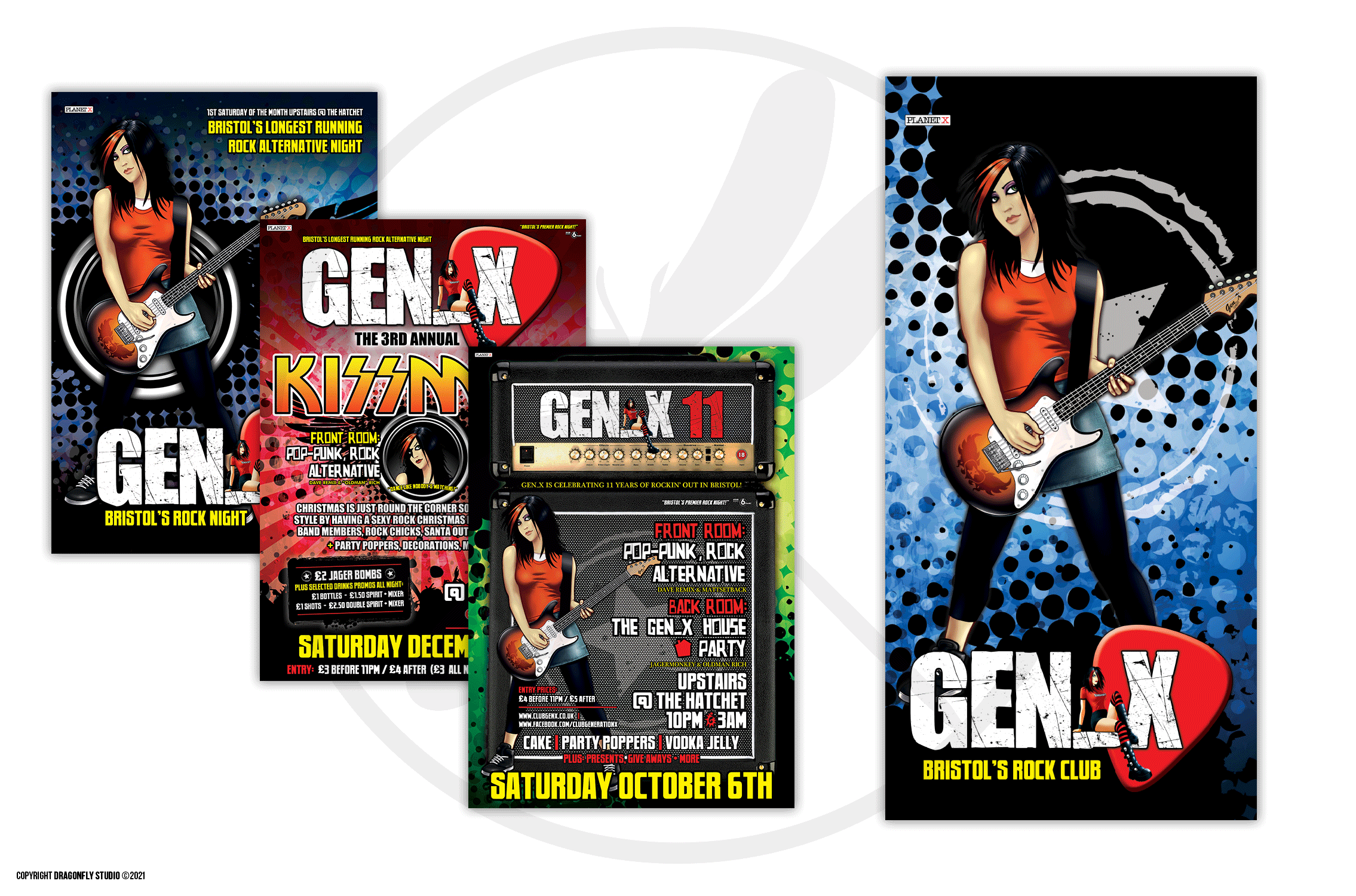 Gen_X Club Night - Branding & Promotional Material